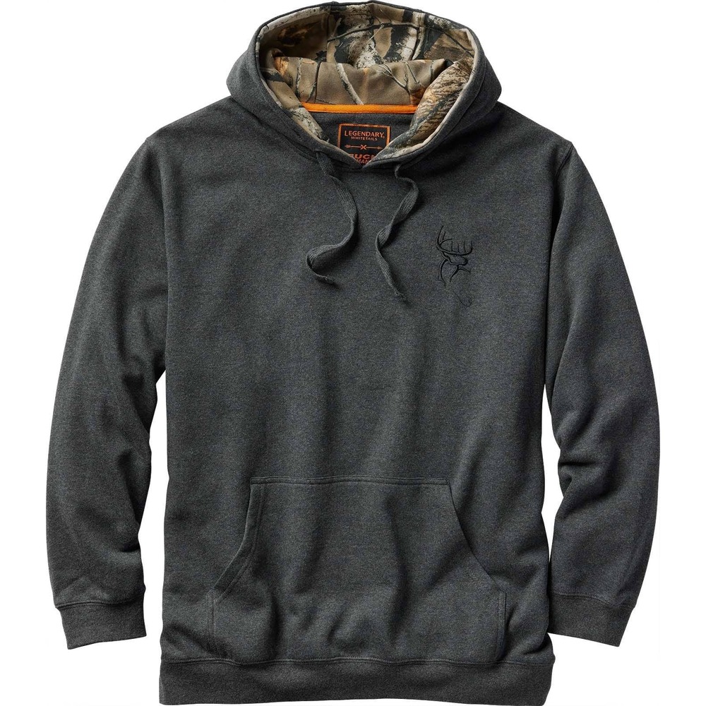 Legendary Whitetails Buck Commander Trailhead Camo Hoodie Charcoal Gray L 1053